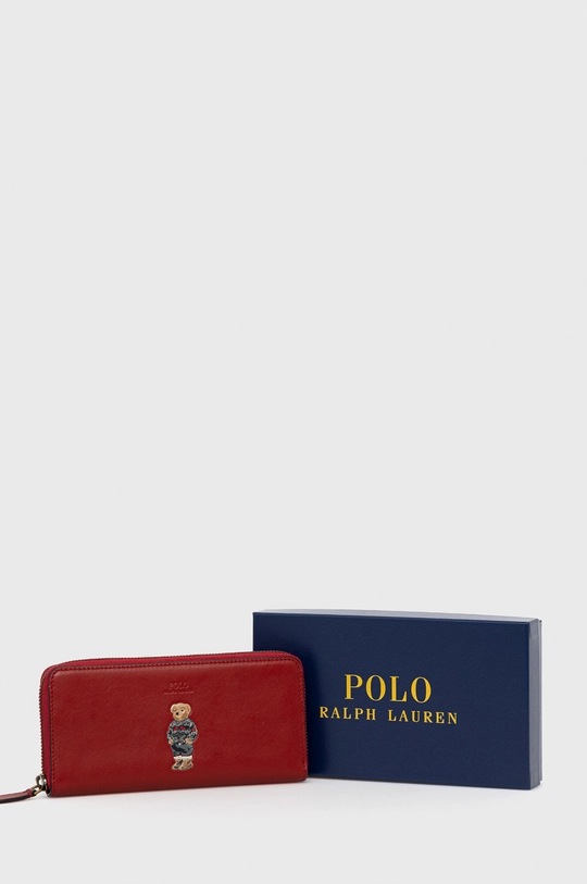 czerwony Polo Ralph Lauren Portfel skórzany 427849315001