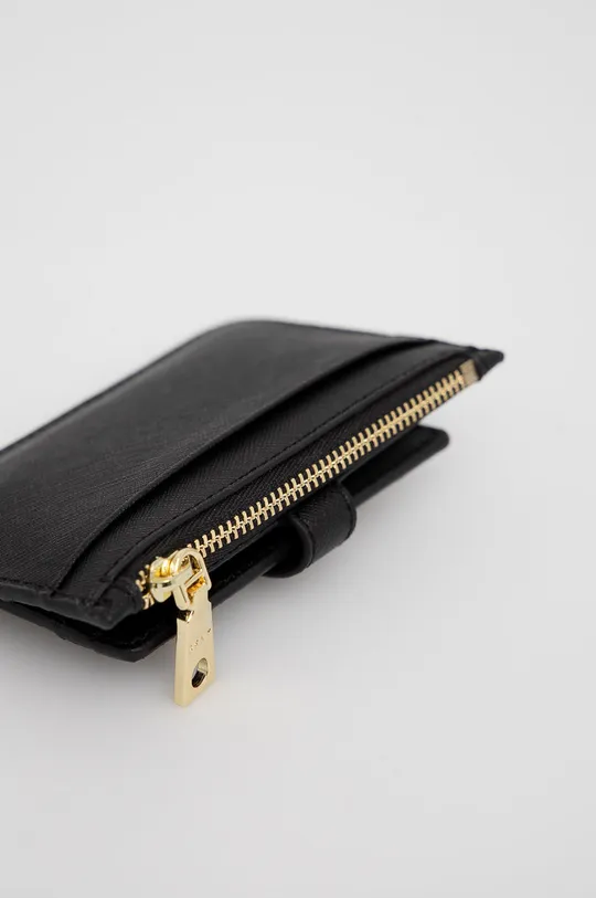 Δερμάτινο πορτοφόλι DKNY μαύρο