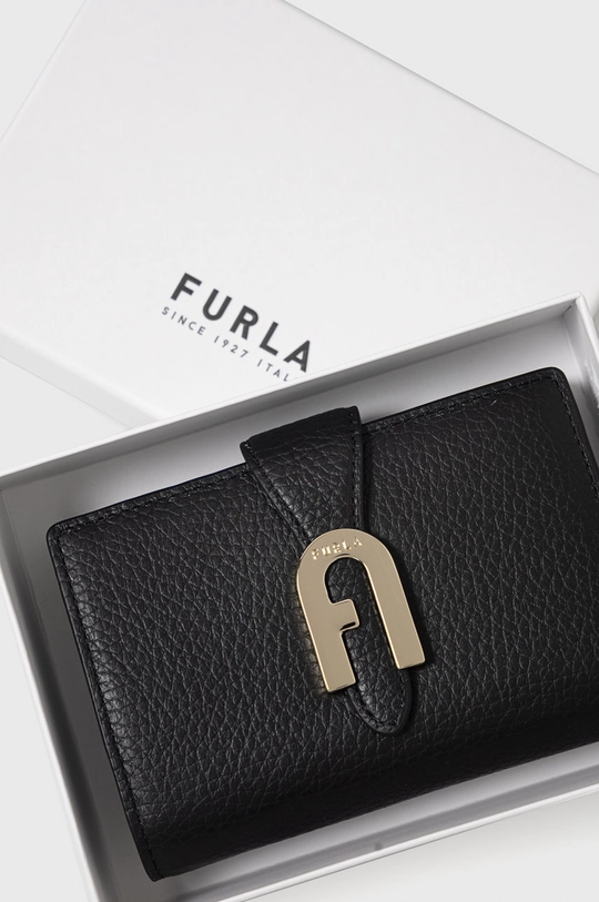 čierna Kožená peňaženka Furla