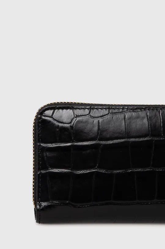чорний Шкіряний гаманець Lauren Ralph Lauren