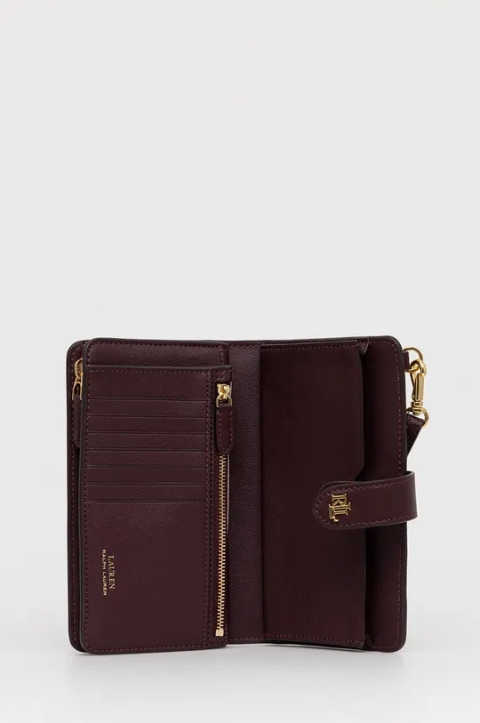 burgundské Kožená peňaženka Lauren Ralph Lauren