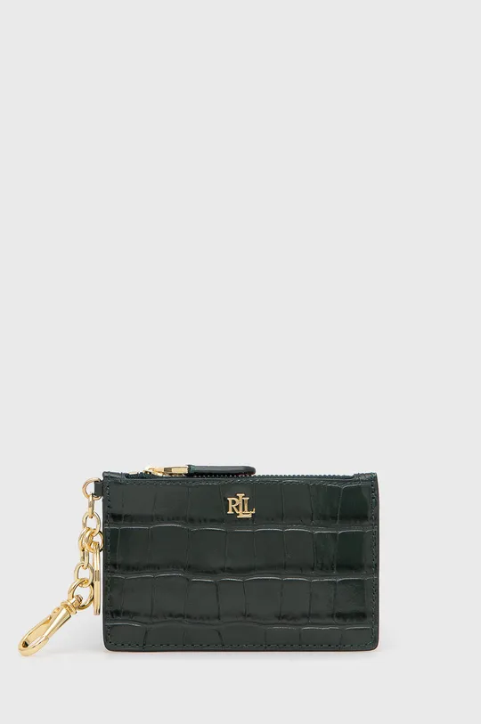 zelená Kožená peňaženka Lauren Ralph Lauren Dámsky