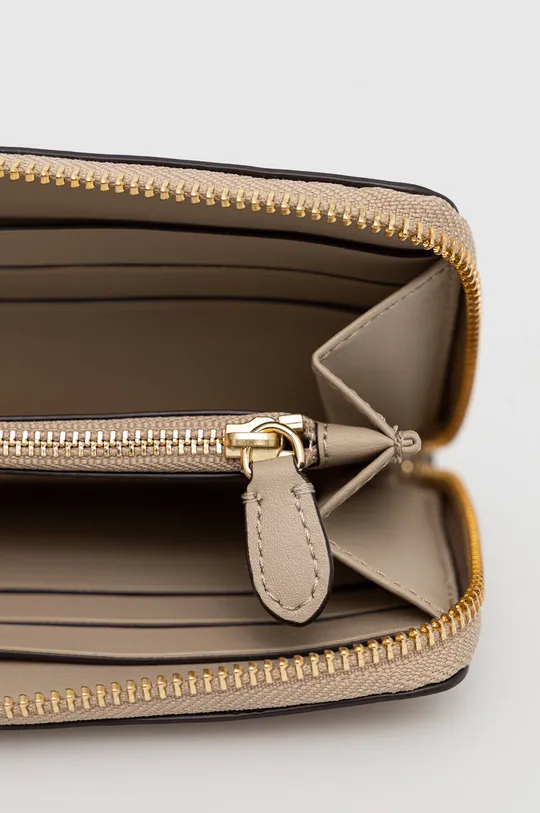 béžová Kožená peňaženka Lauren Ralph Lauren