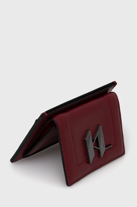 Δερμάτινο πορτοφόλι Karl Lagerfeld κόκκινο