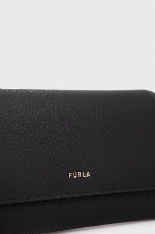 Шкіряний гаманець Furla Babylon чорний