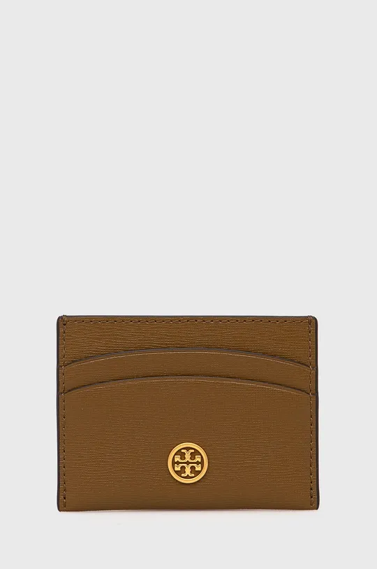 коричневий Шкіряний гаманець Tory Burch Жіночий