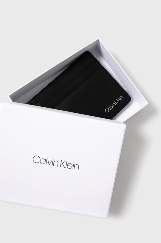 Calvin Klein Portfel skórzany 100 % Skóra naturalna