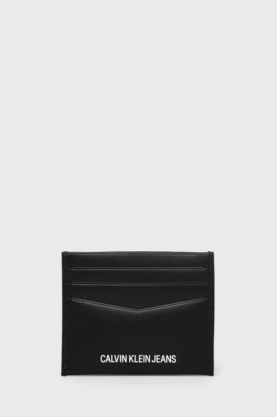 czarny Calvin Klein Jeans Portfel skórzany K50K506963.4890 Męski