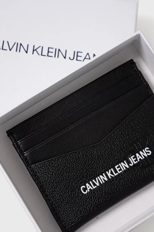 Kožená peňaženka Calvin Klein Jeans  Textil, Prírodná koža