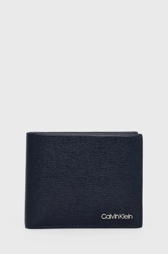 σκούρο μπλε Δερμάτινο πορτοφόλι Calvin Klein Ανδρικά