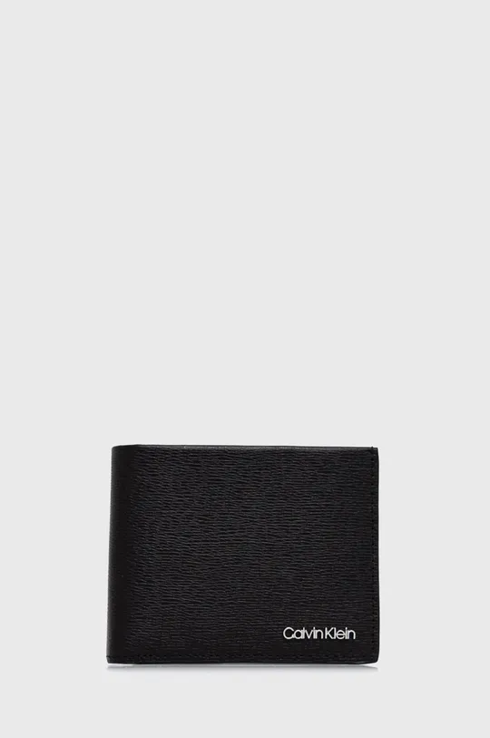 crna Kožni novčanik + privjesak Calvin Klein Muški