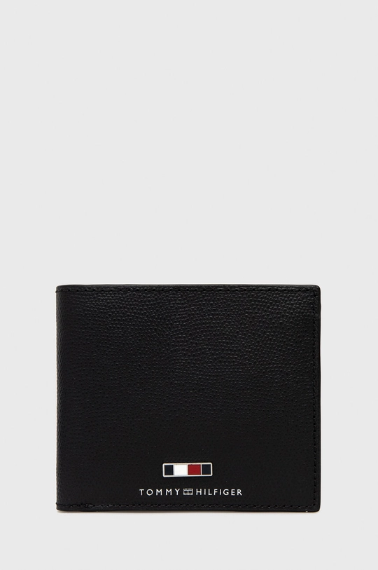 чёрный Кожаный кошелек Tommy Hilfiger Мужской