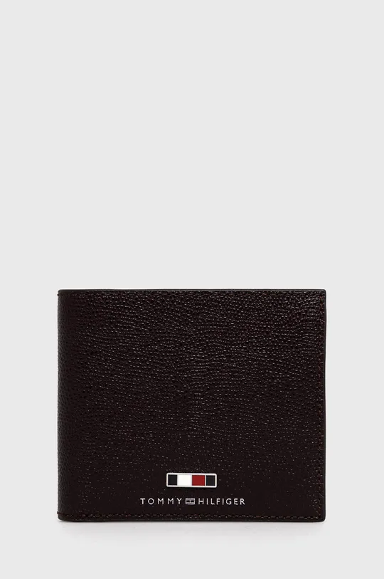 burgundské Kožená peňaženka Tommy Hilfiger Pánsky