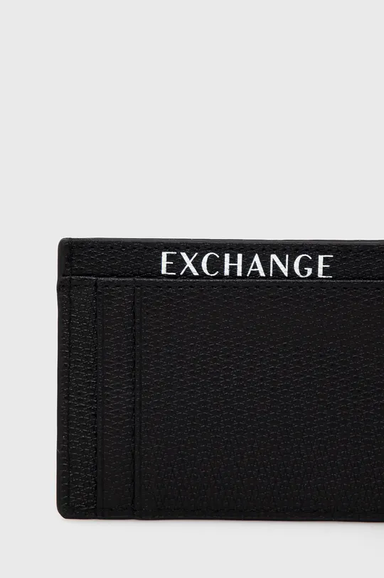 Armani Exchange Etui na karty skórzane 958053.1A807 100 % Skóra naturalna
