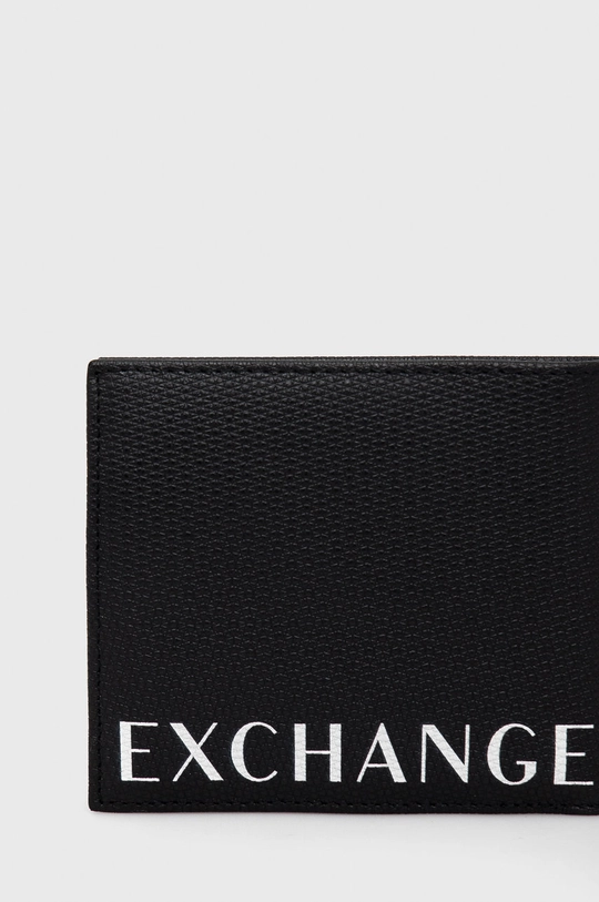 Kožená peňaženka Armani Exchange čierna