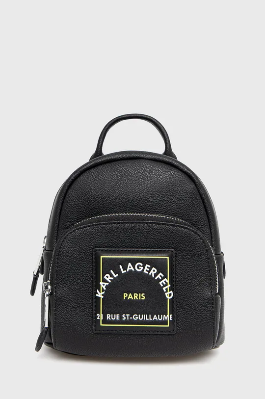 czarny Karl Lagerfeld Plecak skórzany 215W3073 Damski