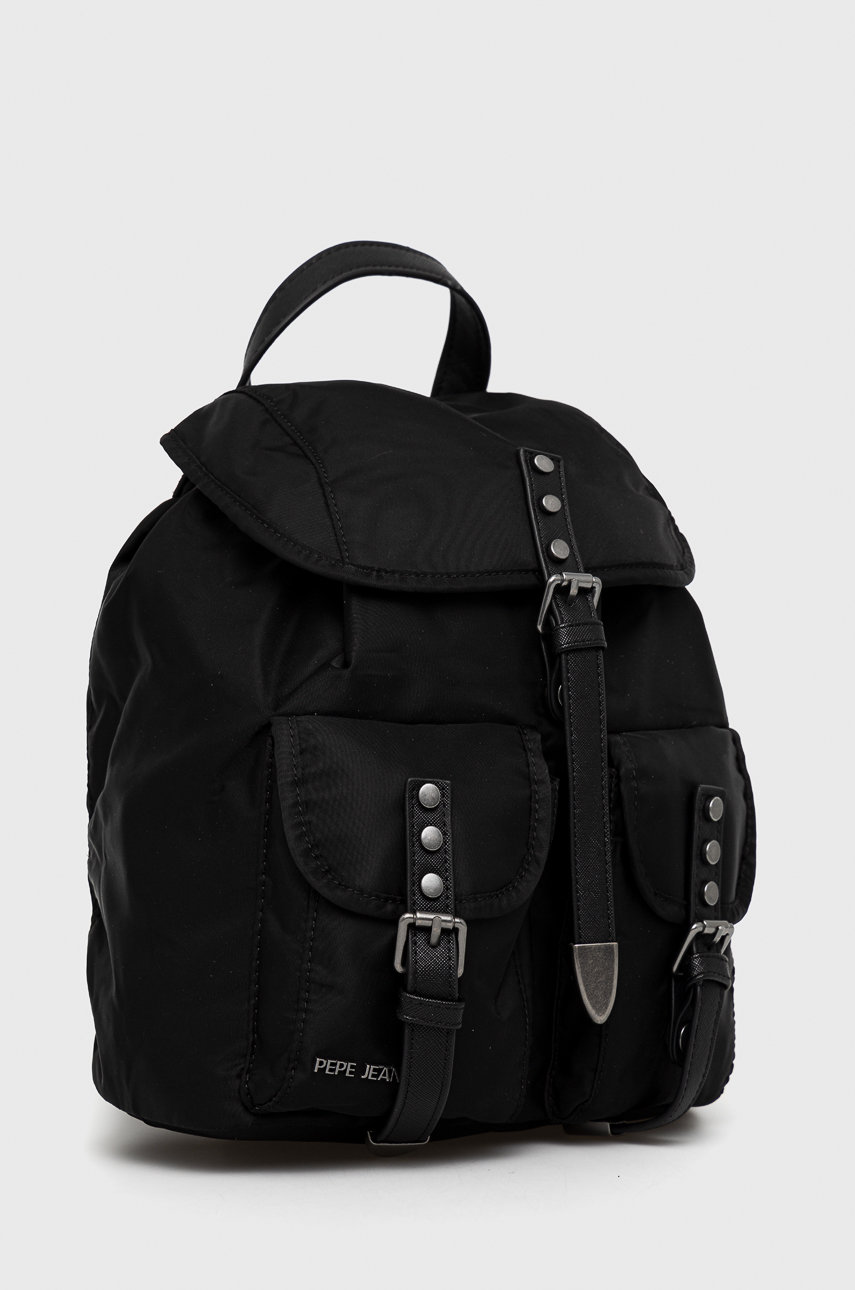 Pepe Jeans Plecak GRACE BACKPACK damski kolor czarny mały gładki
