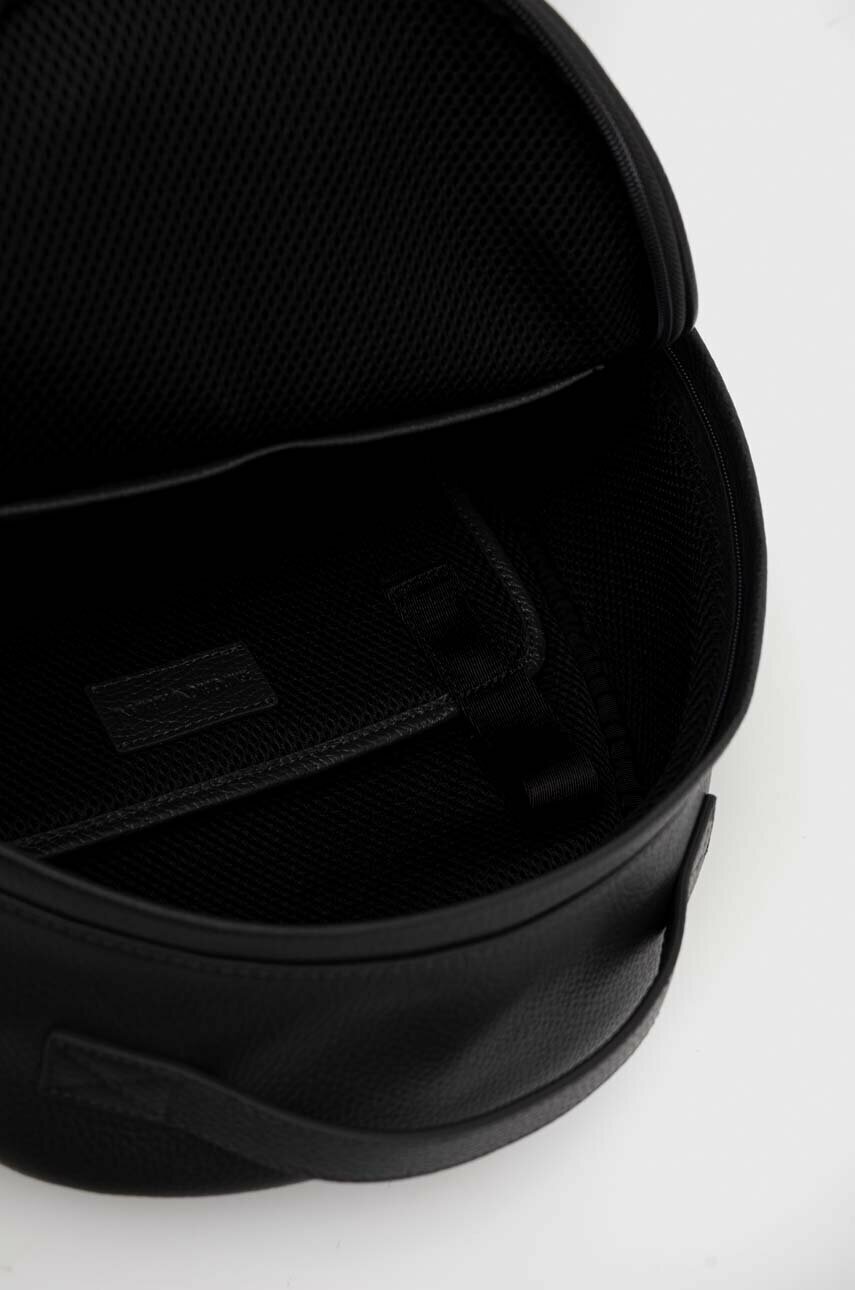 Шкіряний рюкзак Emporio Armani чоловічий колір сірий великий однотонний ...