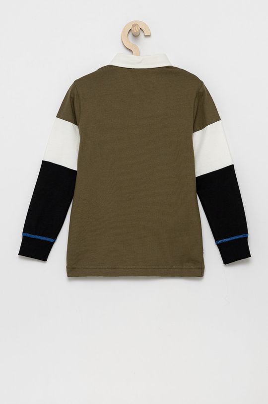 Detská bavlnená košeľa s dlhým rukávom United Colors of Benetton viacfarebná