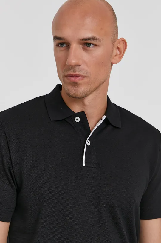 čierna Polo tričko Selected Homme