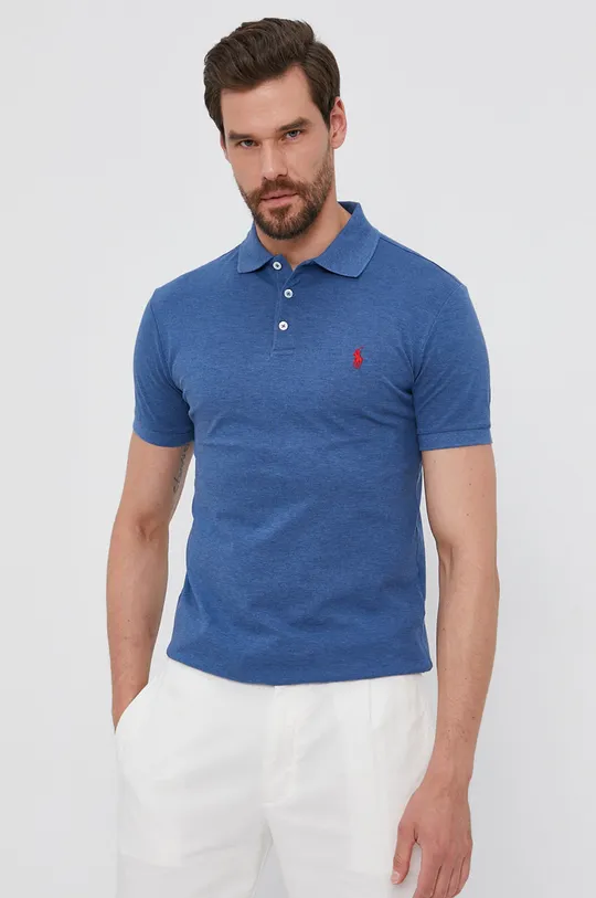 modrá Polo tričko Polo Ralph Lauren Pánsky