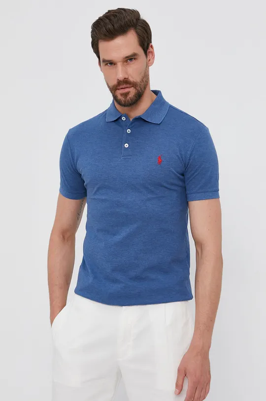 niebieski Polo Ralph Lauren Polo 710541705180 Męski