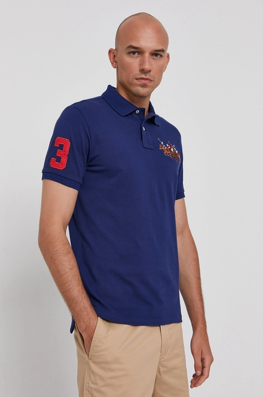 granatowy Polo Ralph Lauren Polo 710814437008 Męski