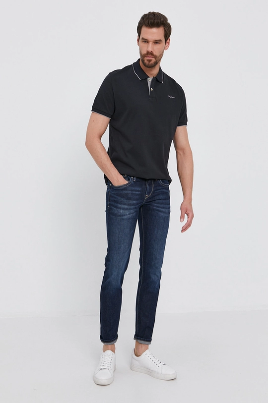 czarny Pepe Jeans Polo