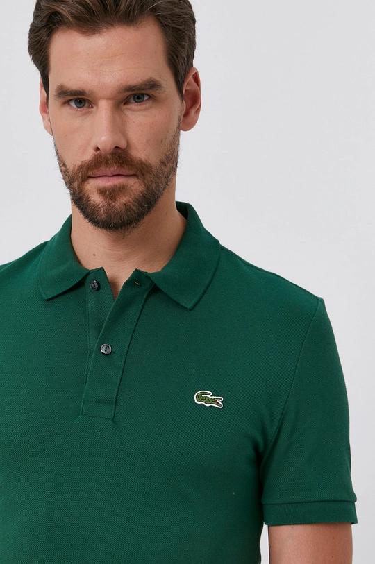 green Lacoste cotton polo shirt