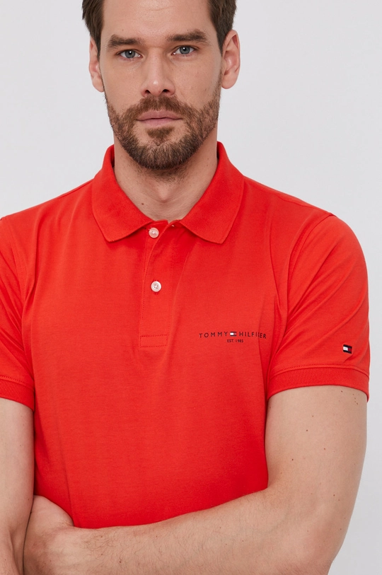 oranžová Polo tričko Tommy Hilfiger