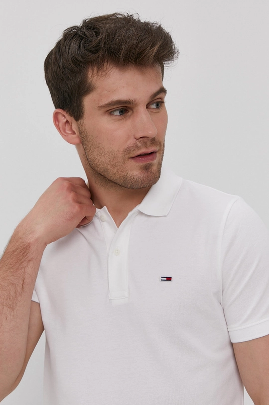 biały Tommy Jeans Polo DM0DM09439.4890