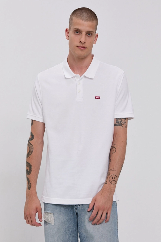 white Levi's polo shirt