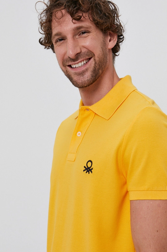 żółty United Colors of Benetton Polo