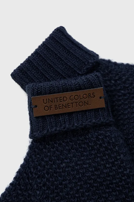 Detské rukavice United Colors of Benetton tmavomodrá