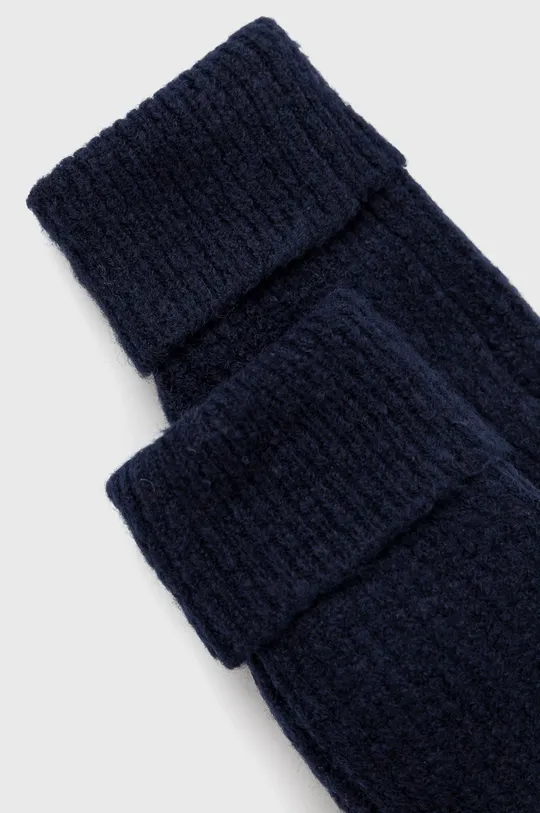 Γάντια από μείγμα μαλλιού Only σκούρο μπλε