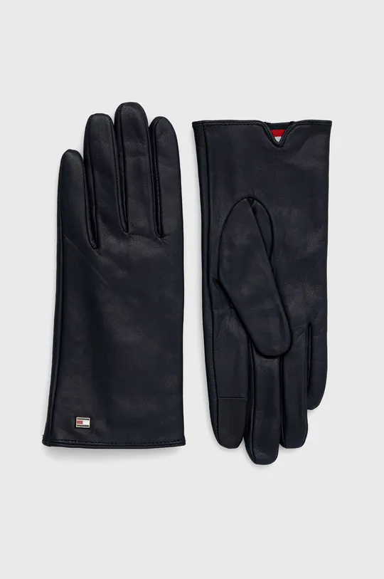 σκούρο μπλε Δερμάτινα γάντια Tommy Hilfiger Γυναικεία