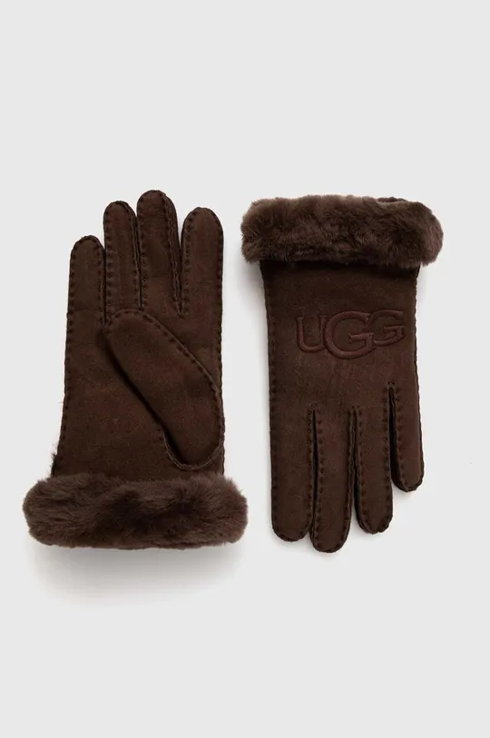 коричневий Замшеві рукавички UGG Жіночий