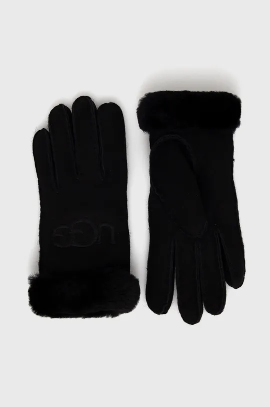 чёрный Замшевые перчатки UGG Женский