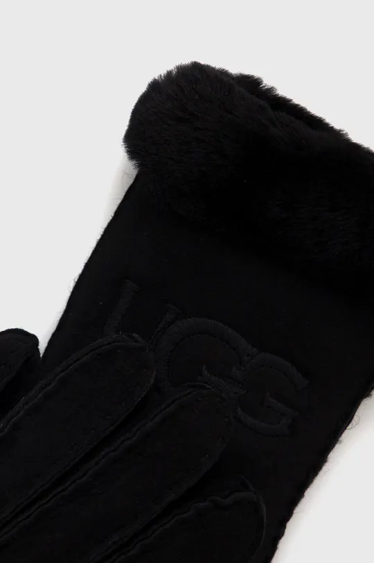 Semišové rukavice UGG čierna