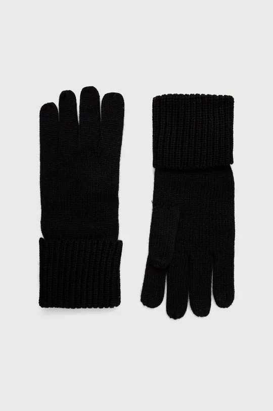 czarny AllSaints Rękawiczki z domieszką wełny Damski