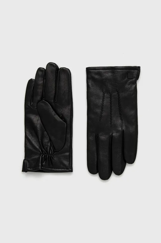 črna Usnjene rokavice Karl Lagerfeld Moški