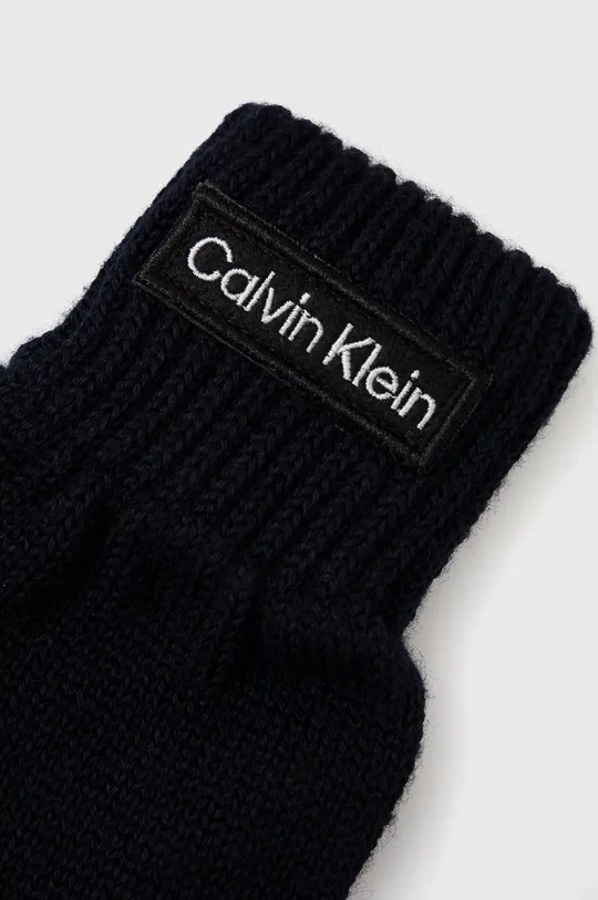 Γάντια Calvin Klein σκούρο μπλε