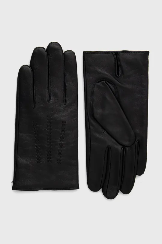 чёрный Кожаные перчатки Boss Мужской