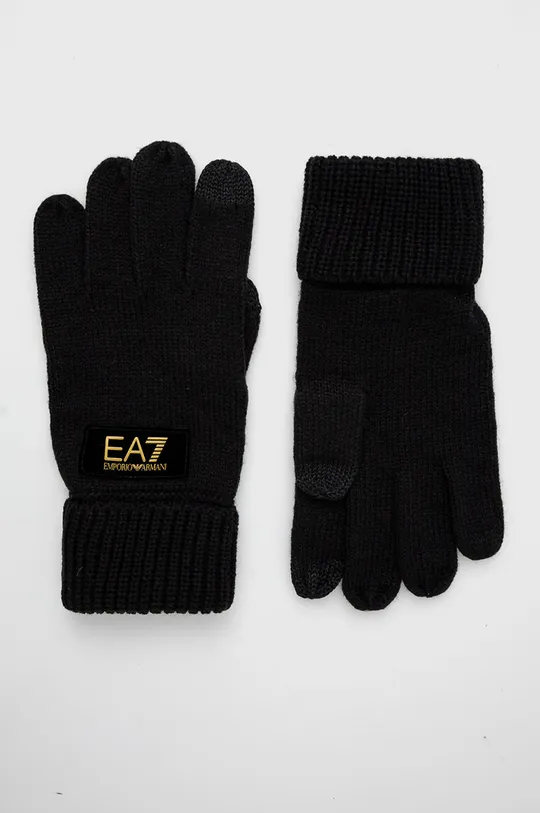 чёрный Перчатки EA7 Emporio Armani Мужской