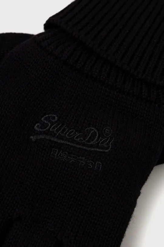 Superdry - Rękawiczki bawełniane czarny