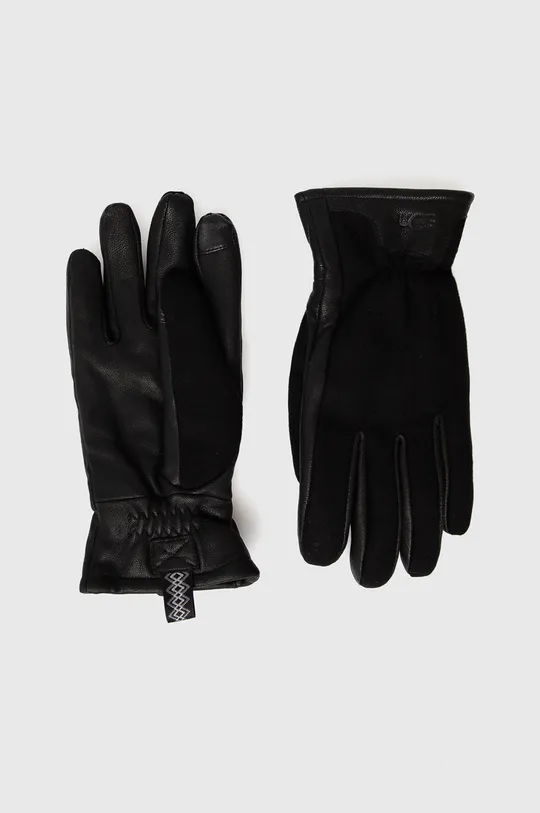 μαύρο Γάντια από μείγμα μαλλιού UGG Ανδρικά