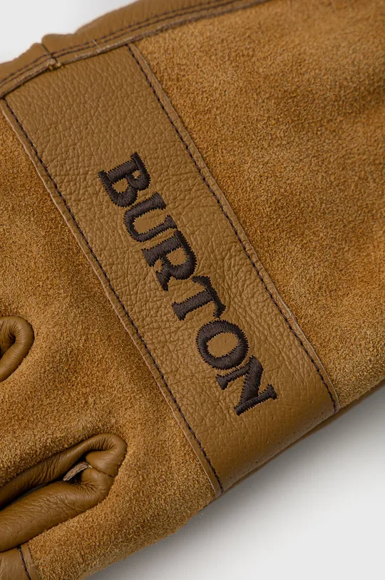 Kožne rukavice Burton zlatna