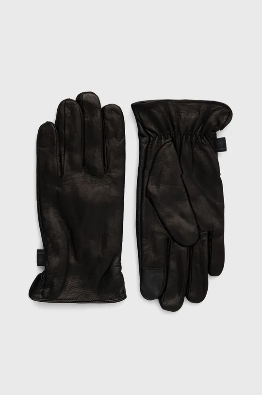 čierna Kožené rukavice Strellson Pánsky