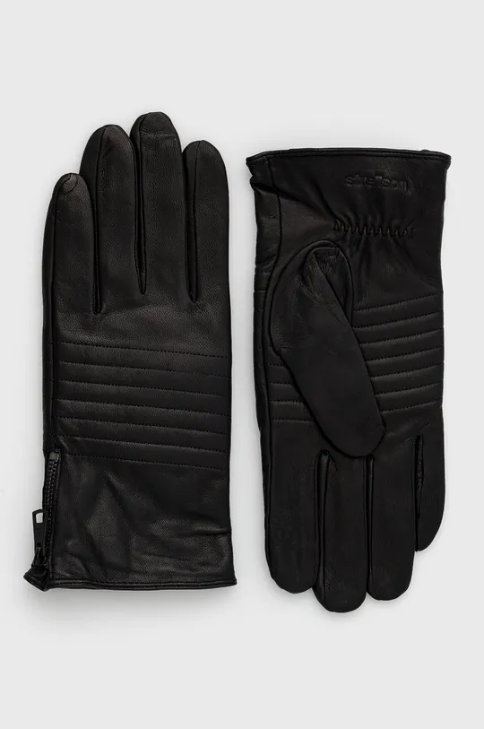 μαύρο Δερμάτινα γάντια Strellson Ανδρικά