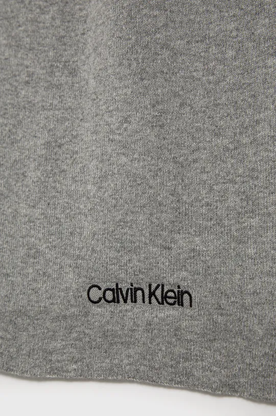 Calvin Klein Szalik z domieszką wełny szary